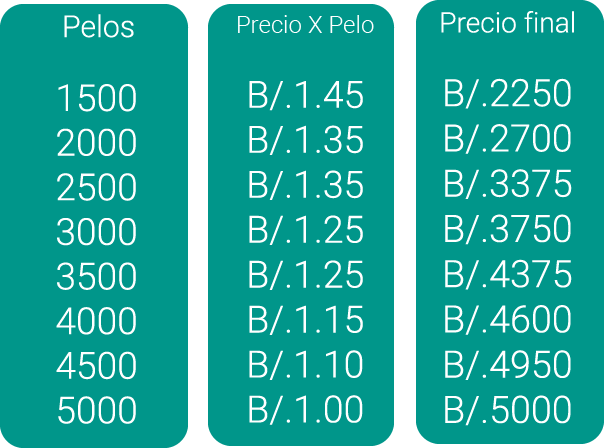 Price Table Price Table